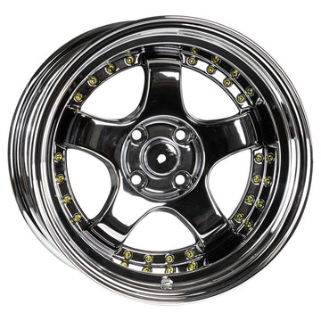 EMR-L002-17 10.0x16 -4x100 ET12 67.1 SLP+Gold Rivet Jant (4 Adet)
